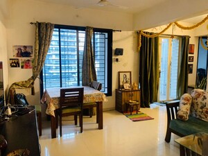 Living Room in 2 BHK Apartment at Dreams Belle Vue, Bavdhan – for Rent