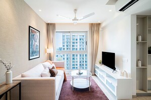 Living Room in 1 BHK Apartment at Hiranandani Regent Hill, Powai – for Sale