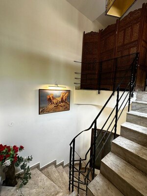Staircase in 4 BHK Builder Floor at Dlf Phase I – for Rent