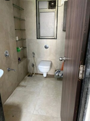 Bathroom in 1.5 BHK Apartment at Sheth Fiona, Pokhran Road No Two – for Rent