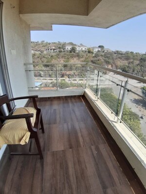 Balcony in 3 BHK Apartment at Paranjape Forest Trails The Cove, Bhugaon – for Rent