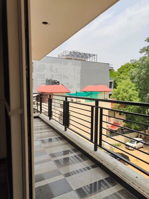 Balcony in 3.5 BHK Builder Floor at Sushant Lok I – for Rent