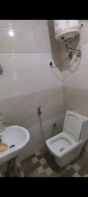 Bathroom in 2 BHK Builder Floor at Mehrauli – for Rent