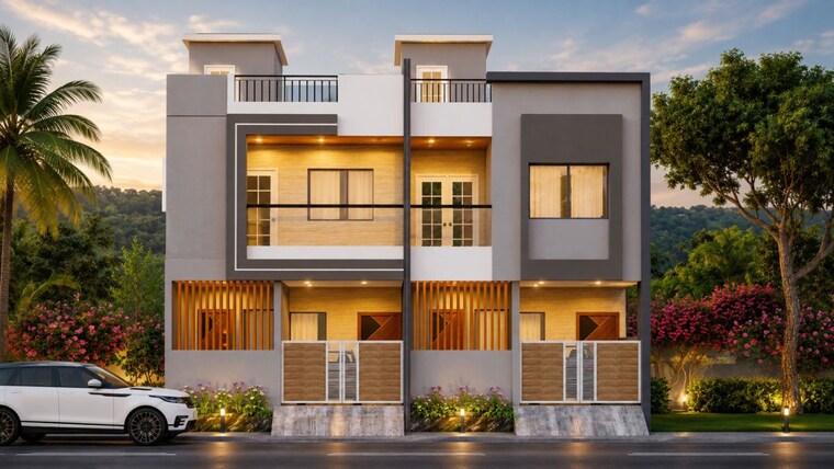 Exterior View, kesnand 2 Bedroom 1050 Sq.Ft. Villa In Kesnand Pune 10416427