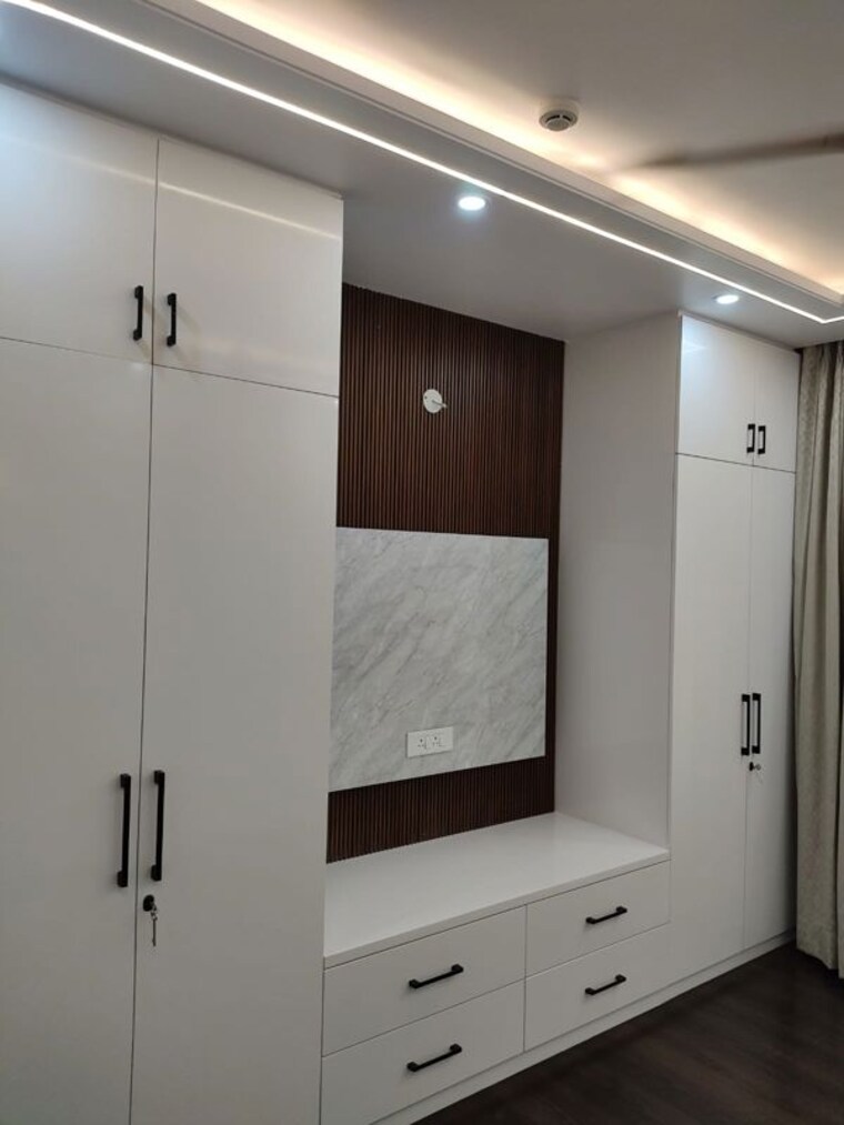 Bedroom, krisumi-waterfall-residences  1950 Sq.Ft. Apartment In Sector 36a Gurgaon 10416403