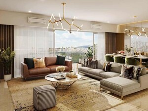 Living Room in 2 BHK Apartment at LnT Elixir Reserve, Powai – for Sale