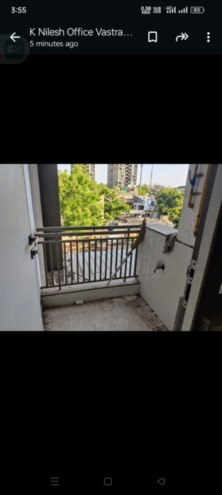 Balcony, goyal-titanium-heights 2 Bedroom 350 Sq.Ft. Apartment In Prahlad Nagar Ahmedabad 10416587