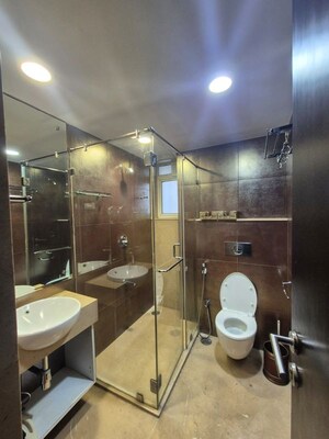 Bathroom in 3 BHK Apartment at Ariisto Sapphire, Santacruz West – for Rent