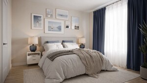 Bedroom in 3 BHK Builder Floor at Anand Niketan – for Sale