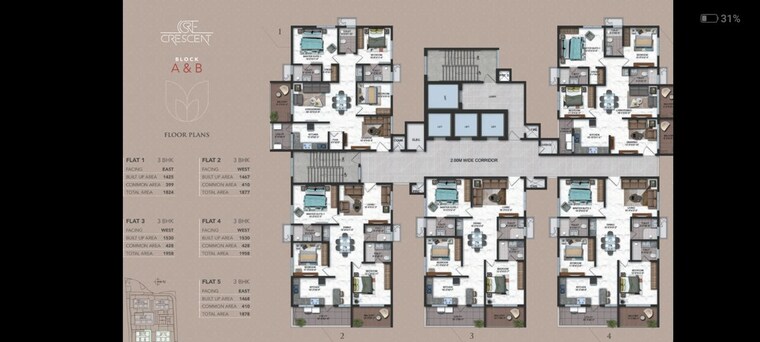 Master Plan, candeur-crescent 3 Bedroom 1958 Sq.Ft. Apartment In Serilingampally Hyderabad 10398608