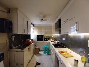 Kitchen in 4 BHK Builder Floor at Sushant Lok I – for Rent