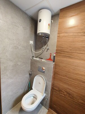 Bathroom in Studio Apartment at Purvanchal Royal City, Chi V Greater Noida – for Rent