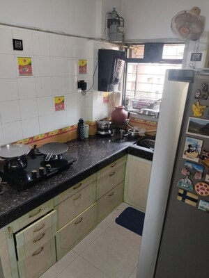 Kitchen in 1 BHK Apartment at Rutu Estate, Brahmand – for Sale
