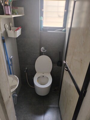 Bathroom in 1 BHK Apartment at Rutu Estate, Brahmand – for Sale