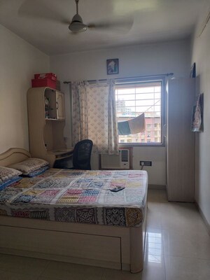 Bedroom in 1 BHK Apartment at Rutu Estate, Brahmand – for Sale