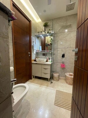Bathroom in 4 BHK Builder Floor at Derawal Nagar – for Sale