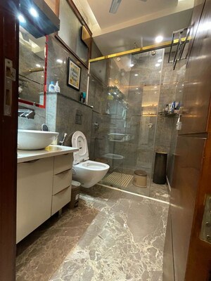 Bathroom in 4 BHK Builder Floor at Derawal Nagar – for Sale