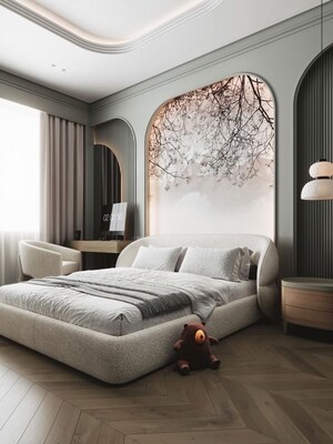 Bedroom in 3 BHK Builder Floor at Anand Niketan – for Sale
