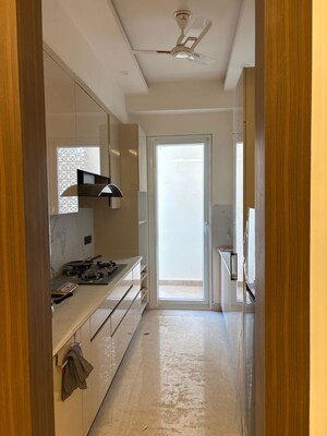 Kitchen in 3 BHK Builder Floor at Raj One Good Earth, Sector 71 – for Rent