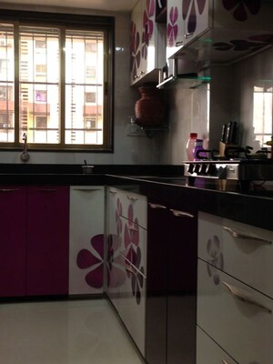 Kitchen in 2 BHK Apartment at Lokhandwala Whispering Palms, Kandivali East – for Rent