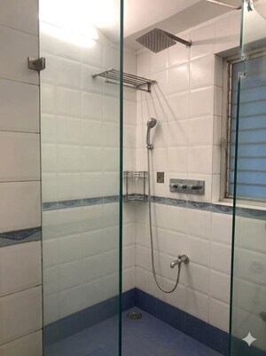 Bathroom in 2 BHK Apartment at Chandak Cornerstone, Worli – for Rent