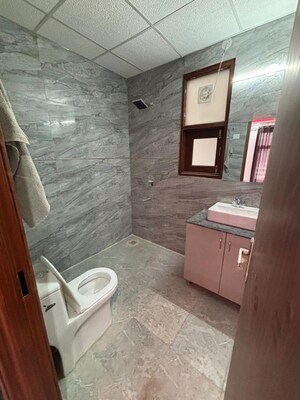 Bathroom in 3 BHK Builder Floor at Kohli One Malibu Town Plot, Sector 47 – for Rent