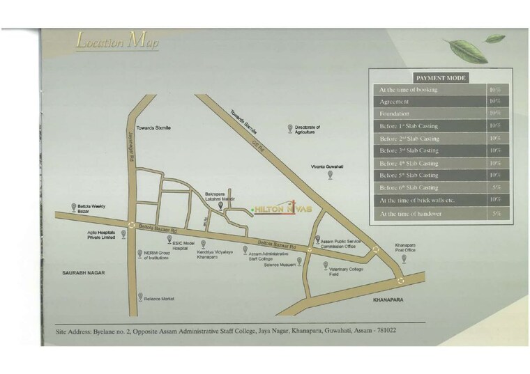Map Location, jaya nagar 3 Bedroom 1350 Sq.Ft. Apartment In Jaya Nagar Guwahati 10417974