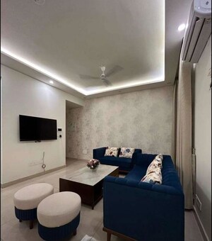 Living Room in 3 BHK Apartment at Maya Green Lotus Saksham, International Airport Road – for Rent