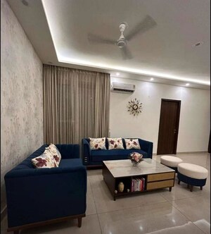 Living Room in 3 BHK Apartment at Maya Green Lotus Saksham, International Airport Road – for Rent