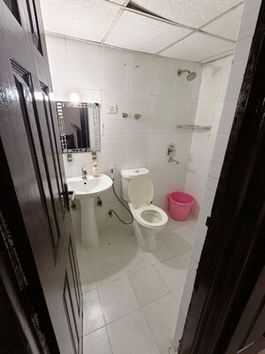 Bathroom in 3 BHK Apartment at Antriksh Golf View - II, Sector 78 – for Rent