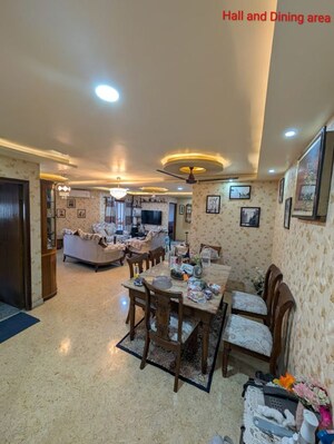 Living Room in 4 BHK Apartment at Mani Maniam, Gariahat – for Sale