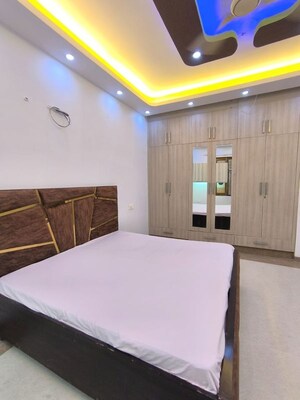 Bedroom in 1 BHK Builder Floor at Sushant Lok I – for Rent