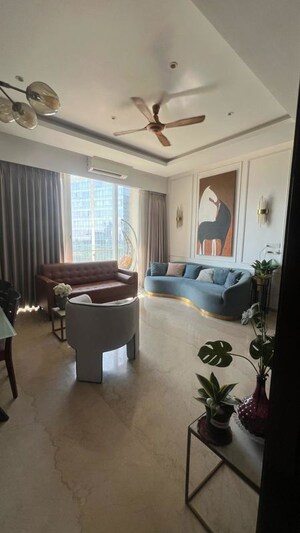 Living Room in 4 BHK Apartment at Runwal The Reserve, Worli – for Sale