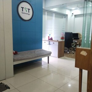Bathroom in  Office Space at Goyal Titanium Heights, Prahlad Nagar – for Rent