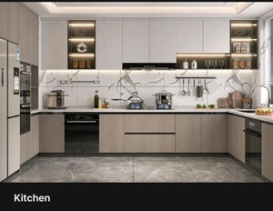 Kitchen in 3 BHK Builder Floor at Emaar Amaris, Sector 62 – for Sale