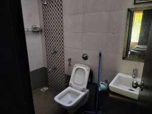 Bathroom in 3 BHK Apartment at Sai Aura Ville, Bavdhan – for Rent