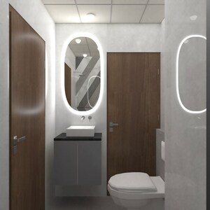 Bathroom in 2 BHK Apartment at Star Rameshwaram, Raj Nagar Extension – for Sale