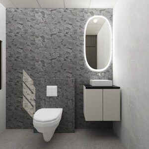 Bathroom in 2 BHK Apartment at Star Rameshwaram, Raj Nagar Extension – for Sale