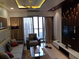 Living Room in 3 BHK Apartment at Adani Group Western Heights, Andheri West – for Rent