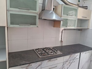 Kitchen in 3 BHK Builder Floor at Hauz Khas Market – for Sale