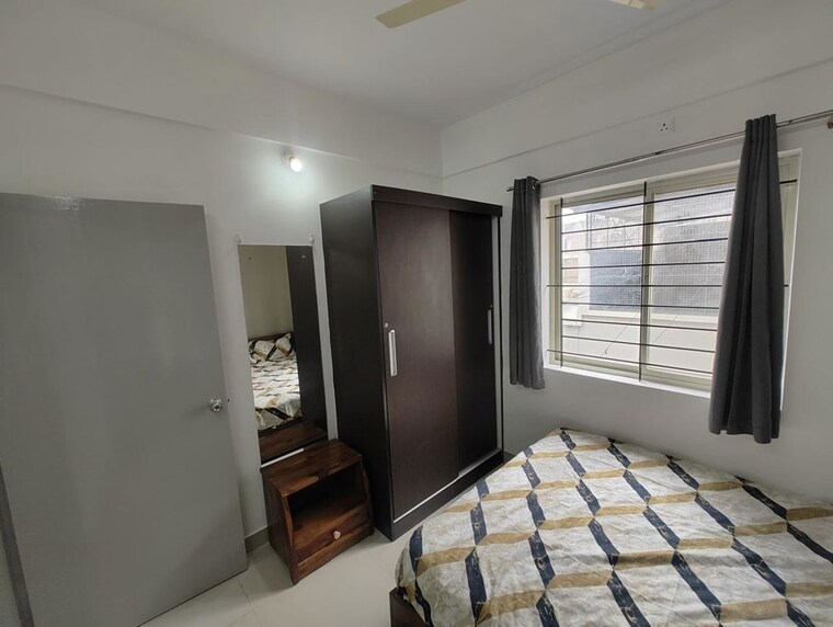 Bedroom, keerthana-residency 1 Bedroom 600 Sq.Ft. Apartment In Kadubeesanahalli Bangalore 10418446