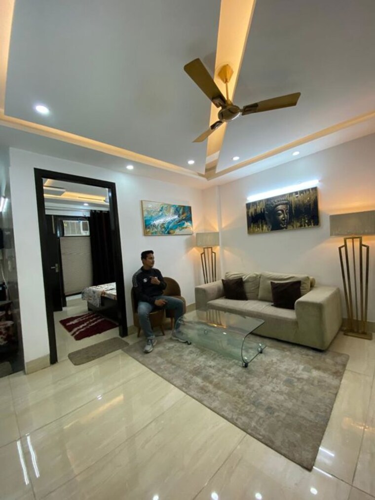 Living Room, chattarpur 2 Bedroom 850 Sq.Ft. Builder Floor In Chattarpur Delhi 10418448