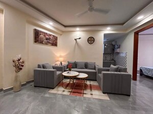 Living Room in 1 BHK Builder Floor at Chattarpur – for Rent