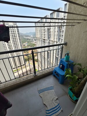 Balcony in 3 BHK Apartment at Godrej Emerald, Ghodbunder Road – for Rent