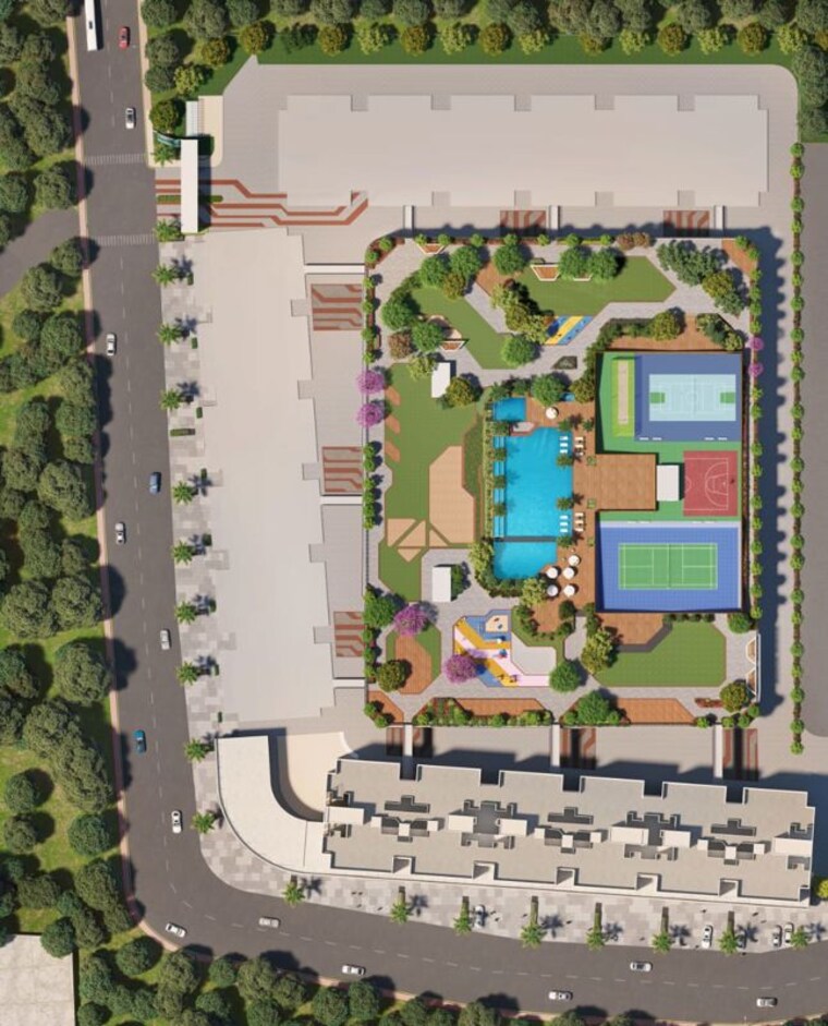 Master Plan, kumar-primeview 2 Bedroom 732 Sq.Ft. Apartment In Hadapsar Pune 10418629