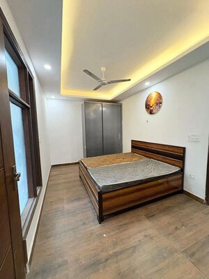Bedroom in 2 BHK Builder Floor at Palm Residency Chhatarpur, Chattarpur – for Rent