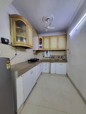 Kitchen in 2 BHK Builder Floor at Malviya Nagar – for Rent