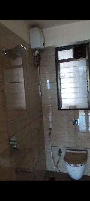 Bathroom in 3 BHK Apartment at Chandak 34 Park Estate, Goregaon West – for Rent