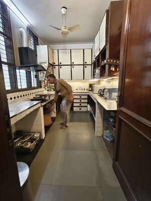 Kitchen in 3 BHK Builder Floor at Greater Kailash ii – for Rent