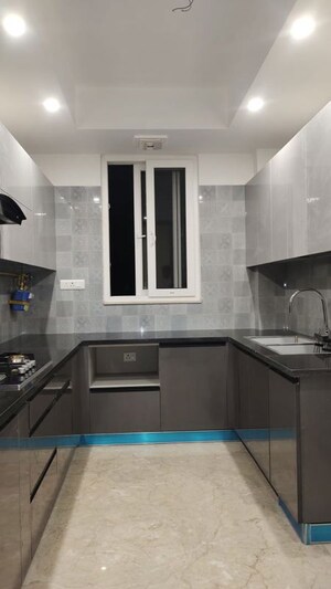 Kitchen in 3 BHK Builder Floor at East Of Kailash – for Rent